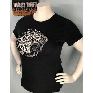 Harley-Davidson T-shirt XL Women, Like New, Stretchy ROCKFORD, ILLINOIS
